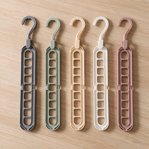 Percha mágica multifuncional set  plegable de 9 huecos